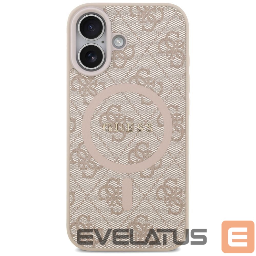 Kitos prekės Guess Guess 4G Ring Classic Logo MagSafe Case for iPhone 17 - Pink