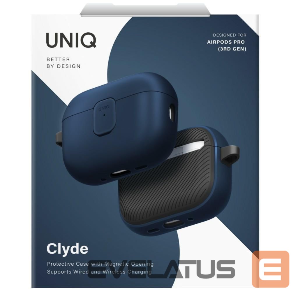 Kitos prekės UNIQ Uniq Clyde Case for AirPods Pro 3rd Gen - Blue/Gray