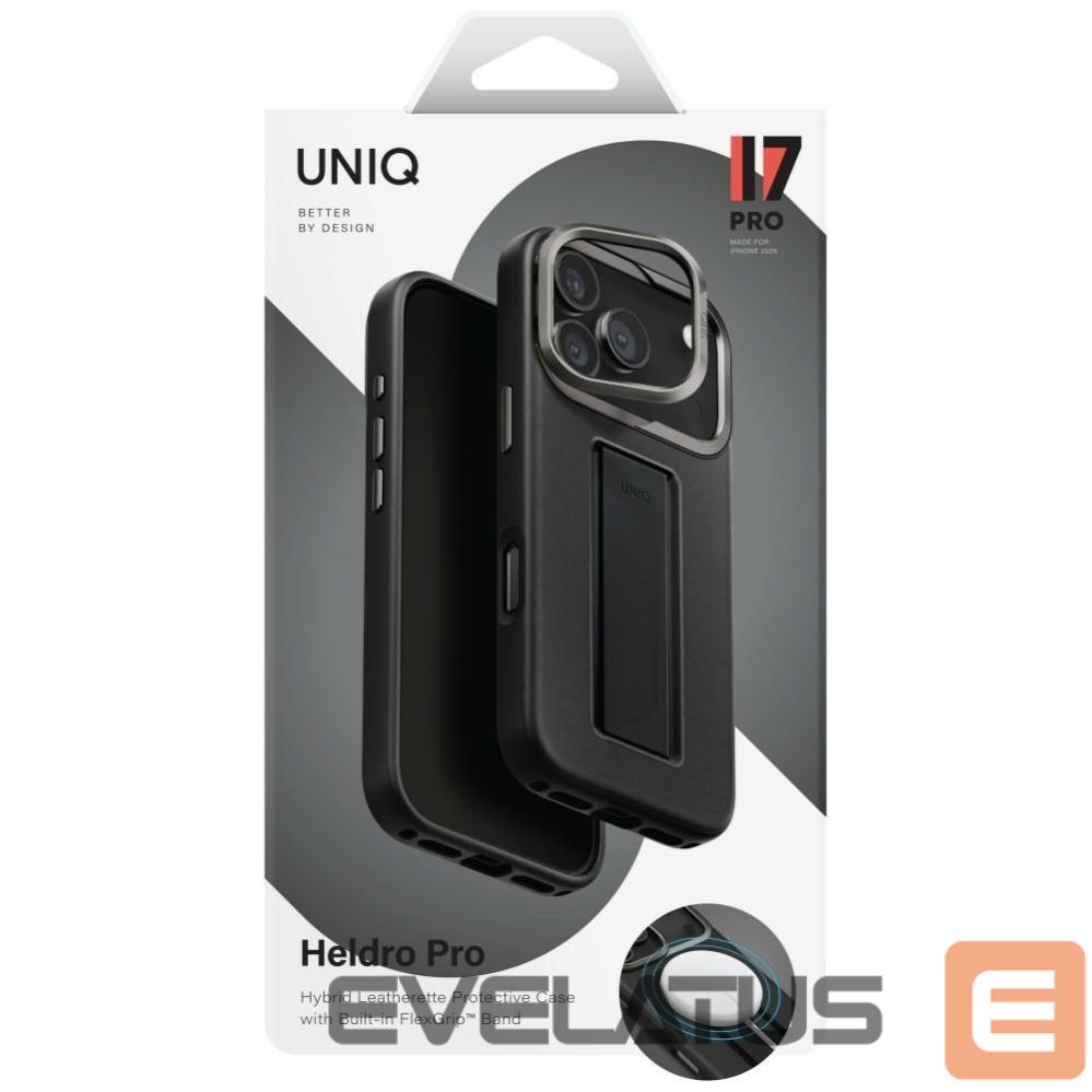 Kitos prekės UNIQ Uniq Heldro Pro Magclick Charging Case for iPhone 17 Pro - Black