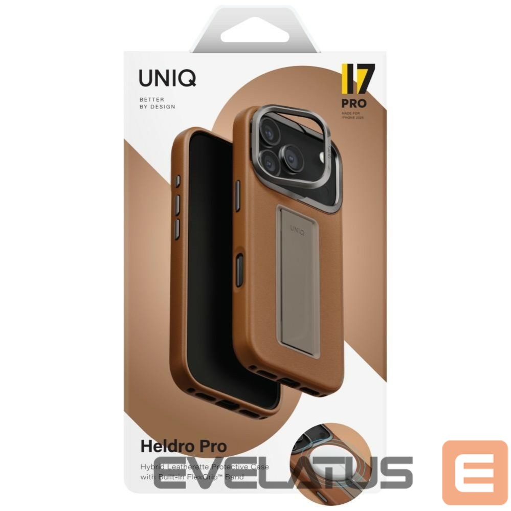 Kitos prekės UNIQ Uniq Heldro Pro Magclick Charging Case for iPhone 17 Pro - Brown