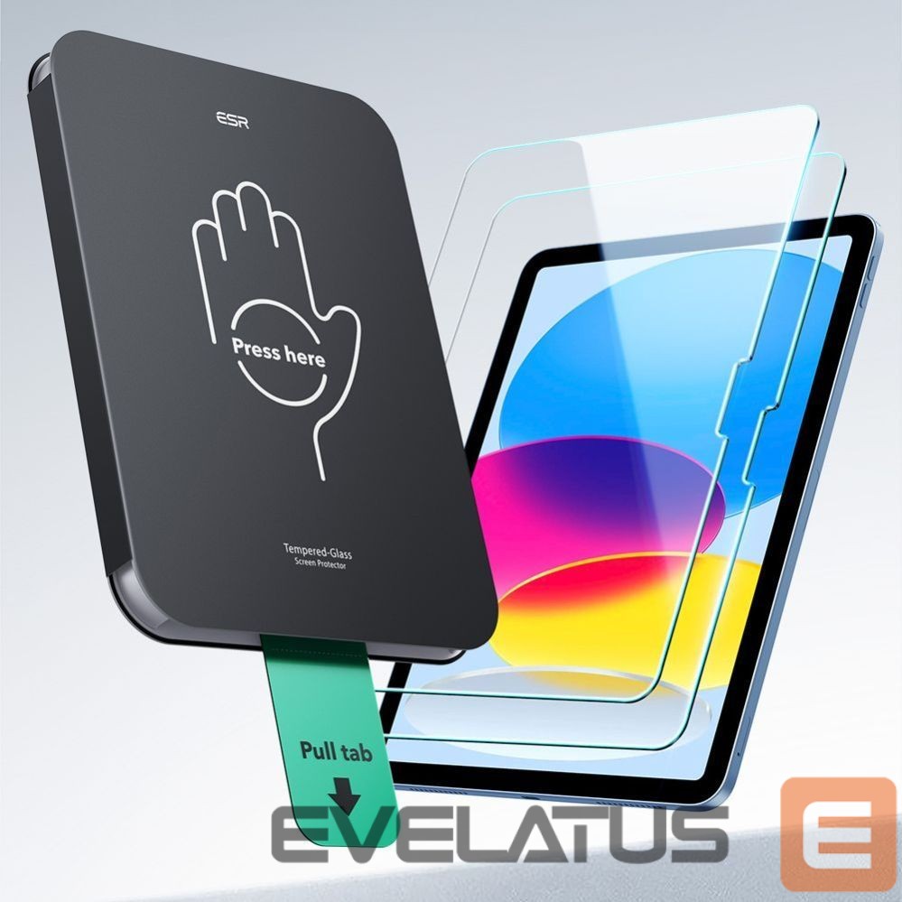 Kitos prekės ESR ESR UltraFit Tempered Glass 2-pack for iPad 10.9" 2022 (10th gen.) / 11" 2025 (11th gen.)