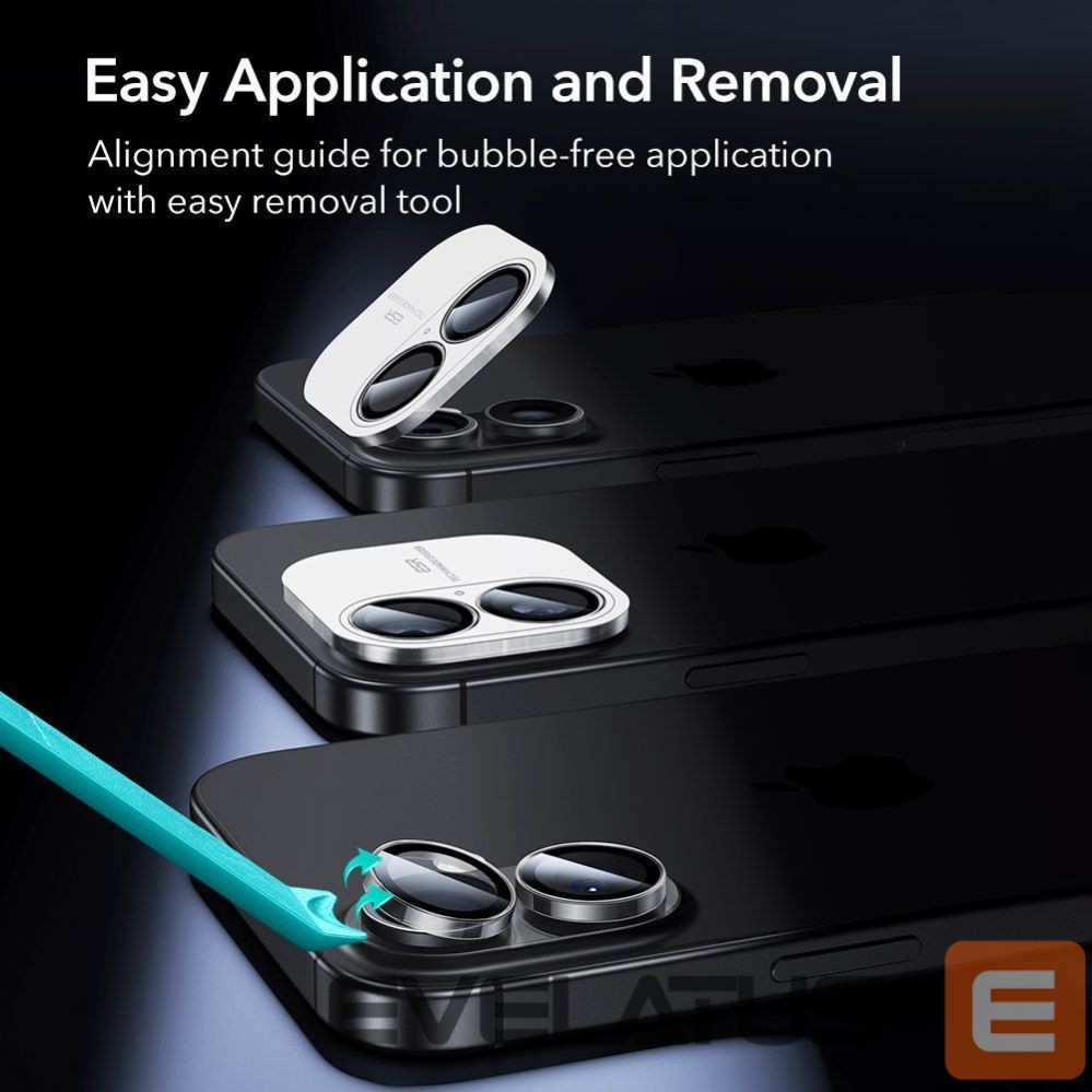 Kitos prekės ESR ESR Armorite Camera Cover for iPhone 16 / 16 Plus / 17 - Transparent