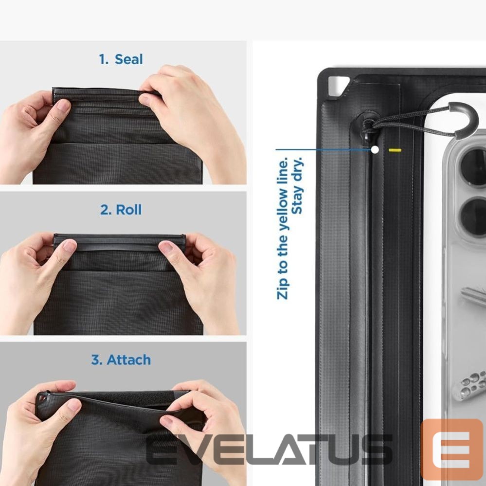 Kitos prekės Spigen Spigen A640 Waterproof Phone Bag - Black
