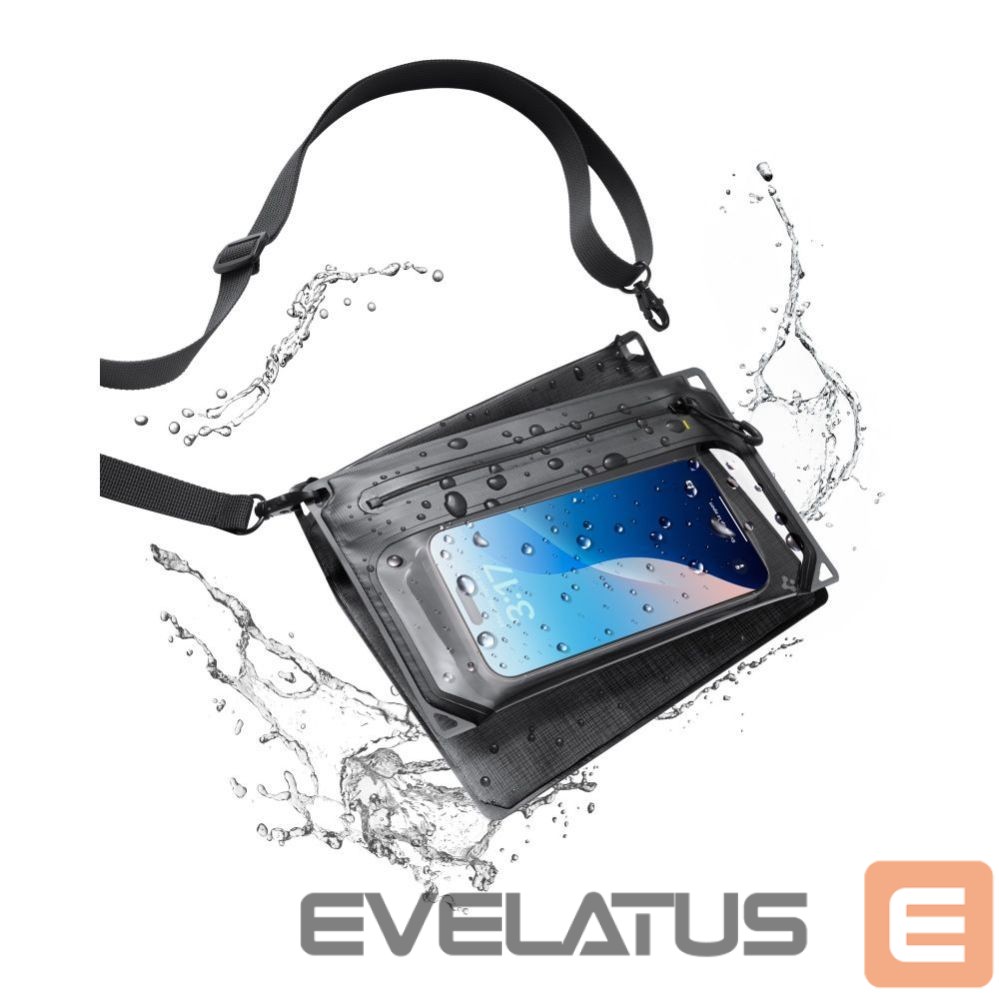 Kitos prekės Spigen Spigen A640 Waterproof Phone Bag - Black