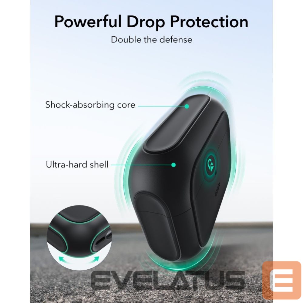 Kitos prekės ESR ESR Orbit HaloLock MagSafe case for AirPods Pro 3 - black