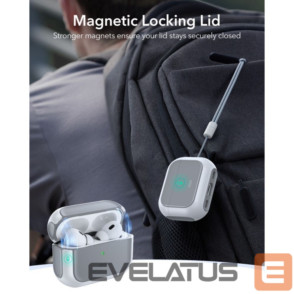 Kitos prekės ESR ESR Orbit HaloLock MagSafe case for AirPods Pro 3 - white