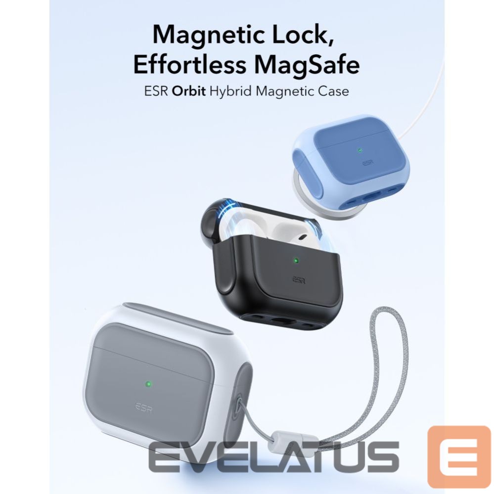 Kitos prekės ESR ESR Orbit HaloLock MagSafe case for AirPods Pro 3 - white