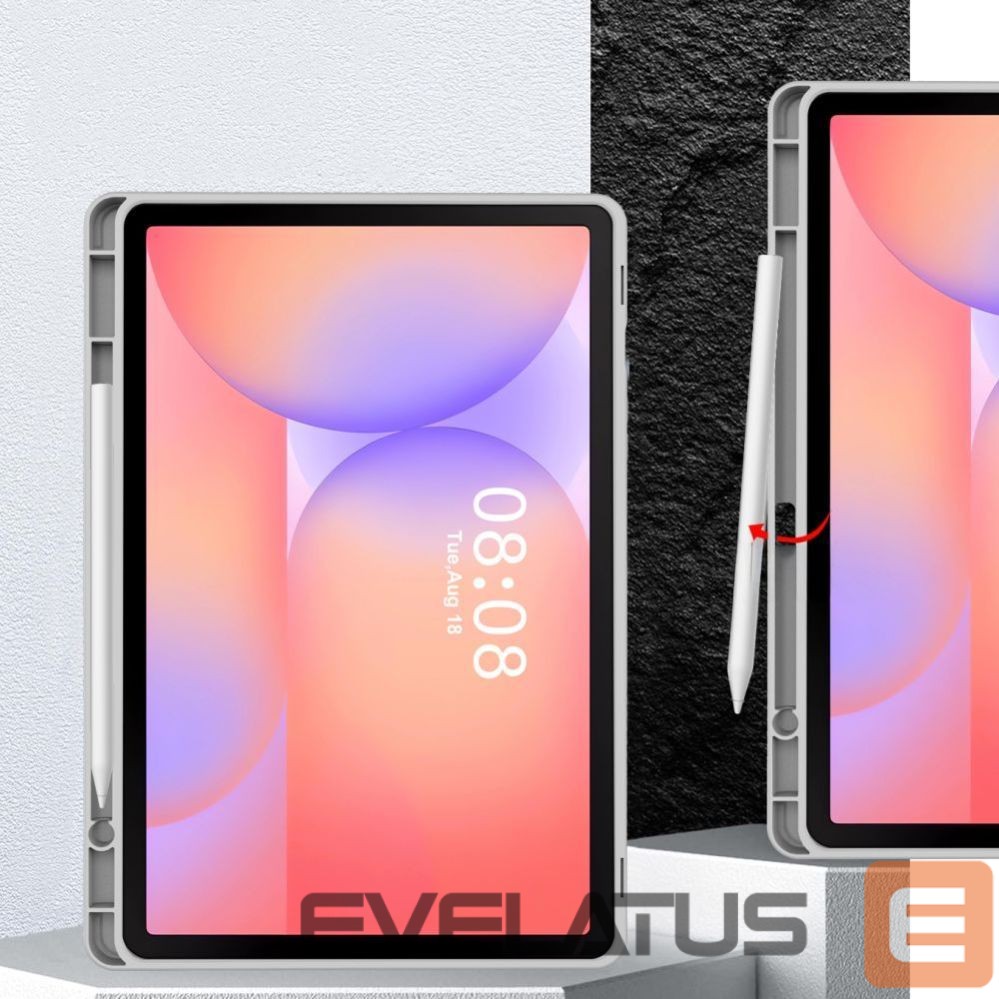Kitos prekės Tech-Protect Tech-Protect SmartCase Pen Case for Samsung Galaxy Tab S9 11.0 / S9 FE / S10 FE / S10 Lite 10.9 X710 / X716B / X510 / X516B / X520 / X526 / X400 / X406B - Gray