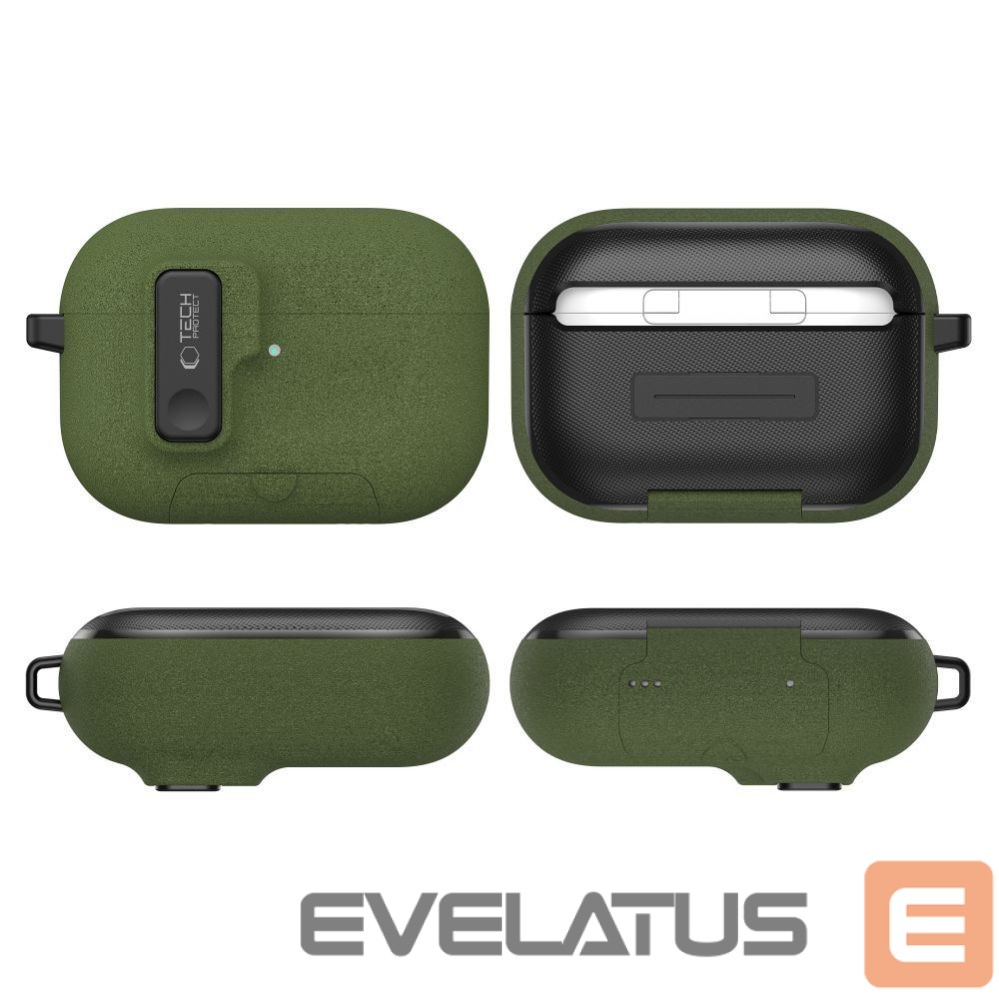 Kitos prekės Tech-Protect Tech-Protect Slim Hook Case for AirPods Pro 3 - Green