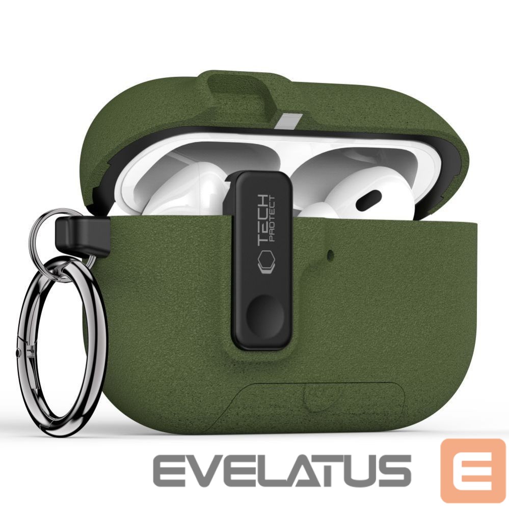 Kitos prekės Tech-Protect Tech-Protect Slim Hook Case for AirPods Pro 3 - Green