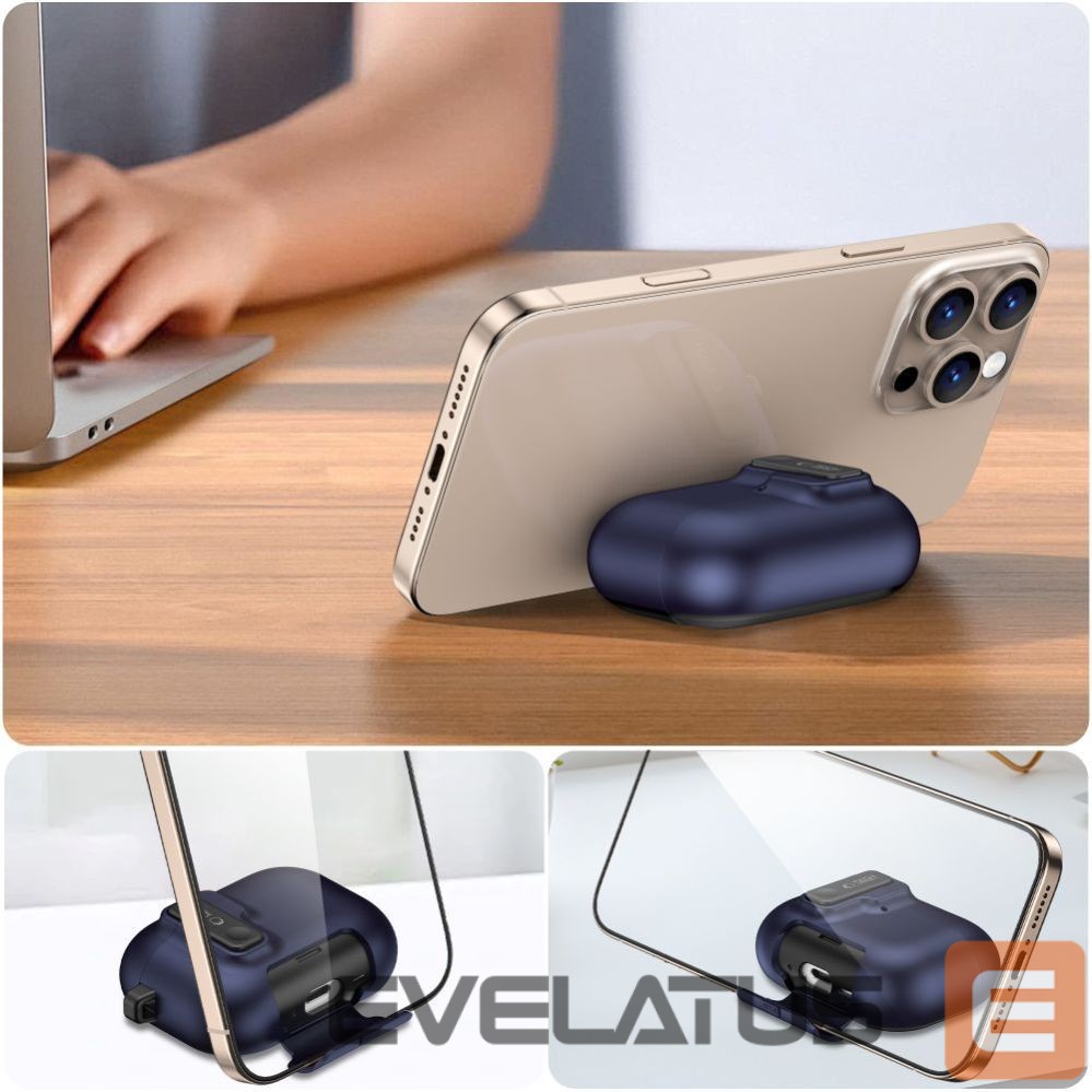 Kitos prekės Tech-Protect Tech-Protect Slim Hook Case for AirPods Pro 3 - Navy Blue
