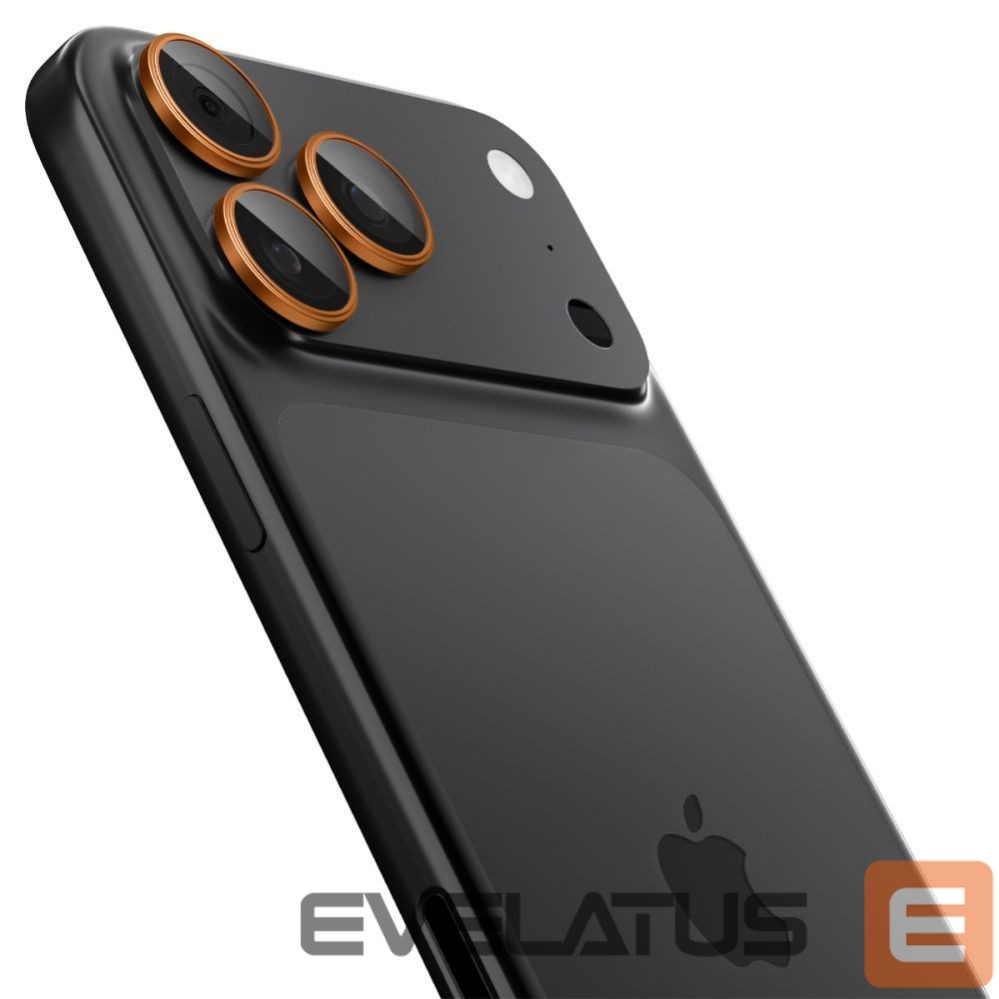 Kitos prekės Spigen Spigen Optik Pro Camera Lens Glass for iPhone 16 Pro / Max / 17 Pro / Max - Orange