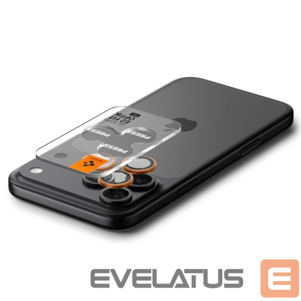 Kitos prekės Spigen Spigen Optik Pro Camera Lens Glass for iPhone 16 Pro / Max / 17 Pro / Max - Orange