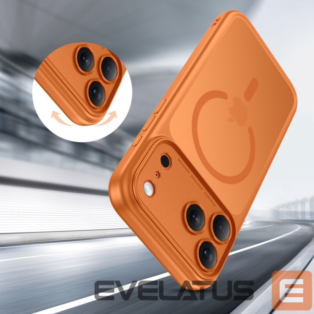 Kitos prekės Tech-Protect Tech-Protect Magpeak MagSafe CC Case for iPhone 17 Pro - Orange