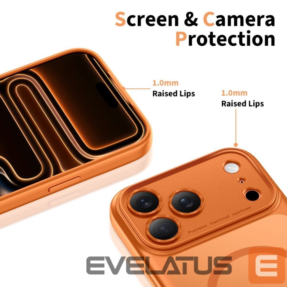Kitos prekės Tech-Protect Tech-Protect Magpeak MagSafe CC Case for iPhone 17 Pro - Orange