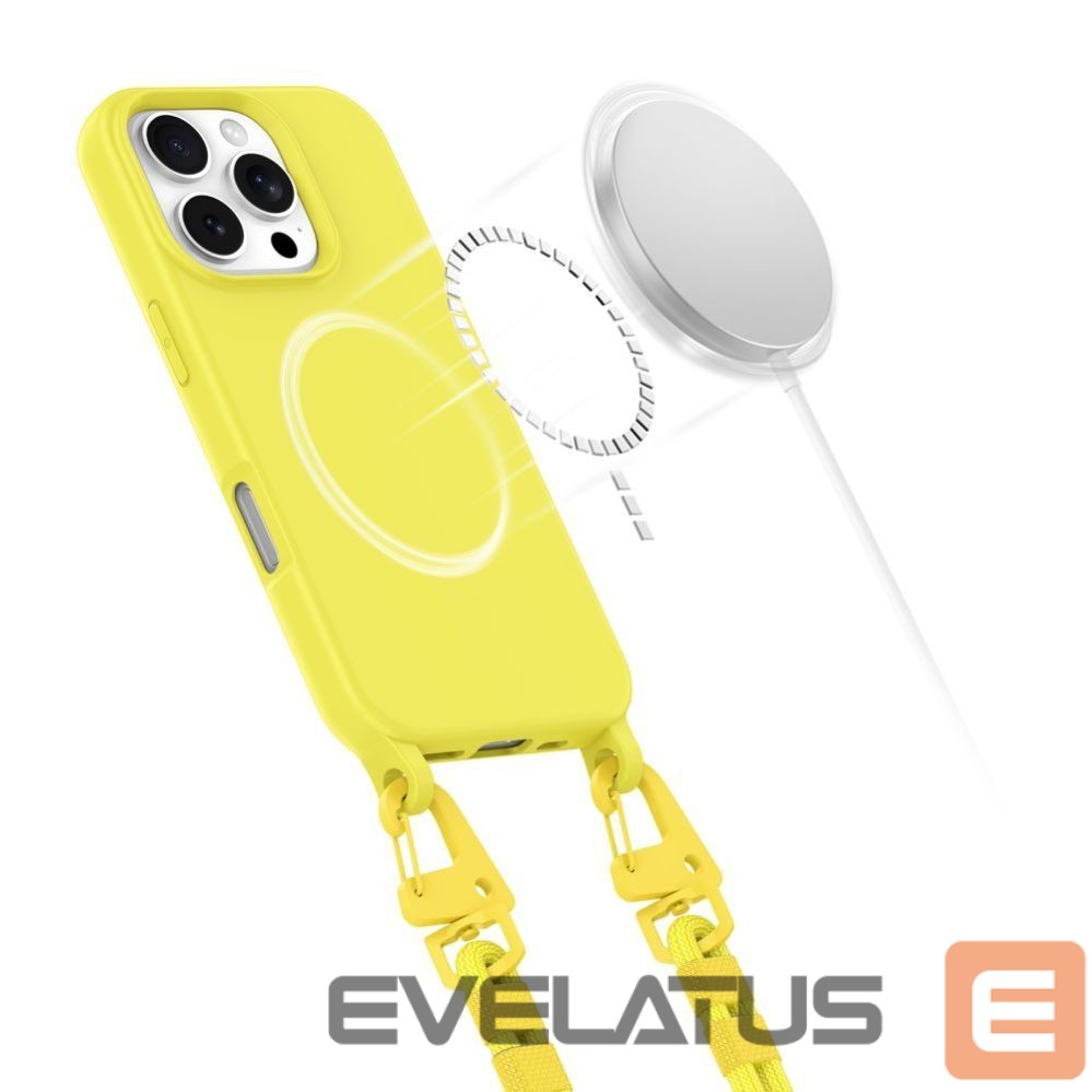 Kitos prekės Tech-Protect Tech-Protect Magnecklace MagSafe Case for iPhone 16 Pro - Yellow