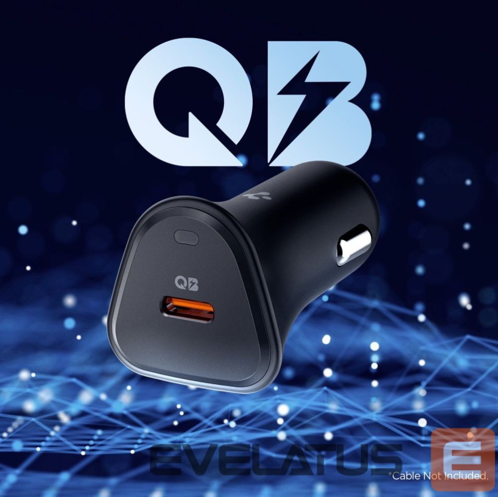 Kitos prekės Spigen Spigen Essential EV301 30W Car Charger - Black