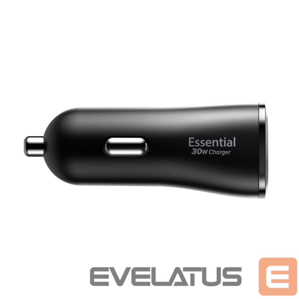 Kitos prekės Spigen Spigen Essential EV302 30W 2-Port USB-A Car Charger - Black
