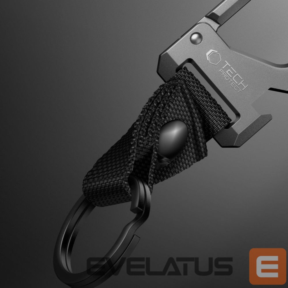 Kitos prekės Tech-Protect Tech-Protect Slidelock Keychain - Black and Gray