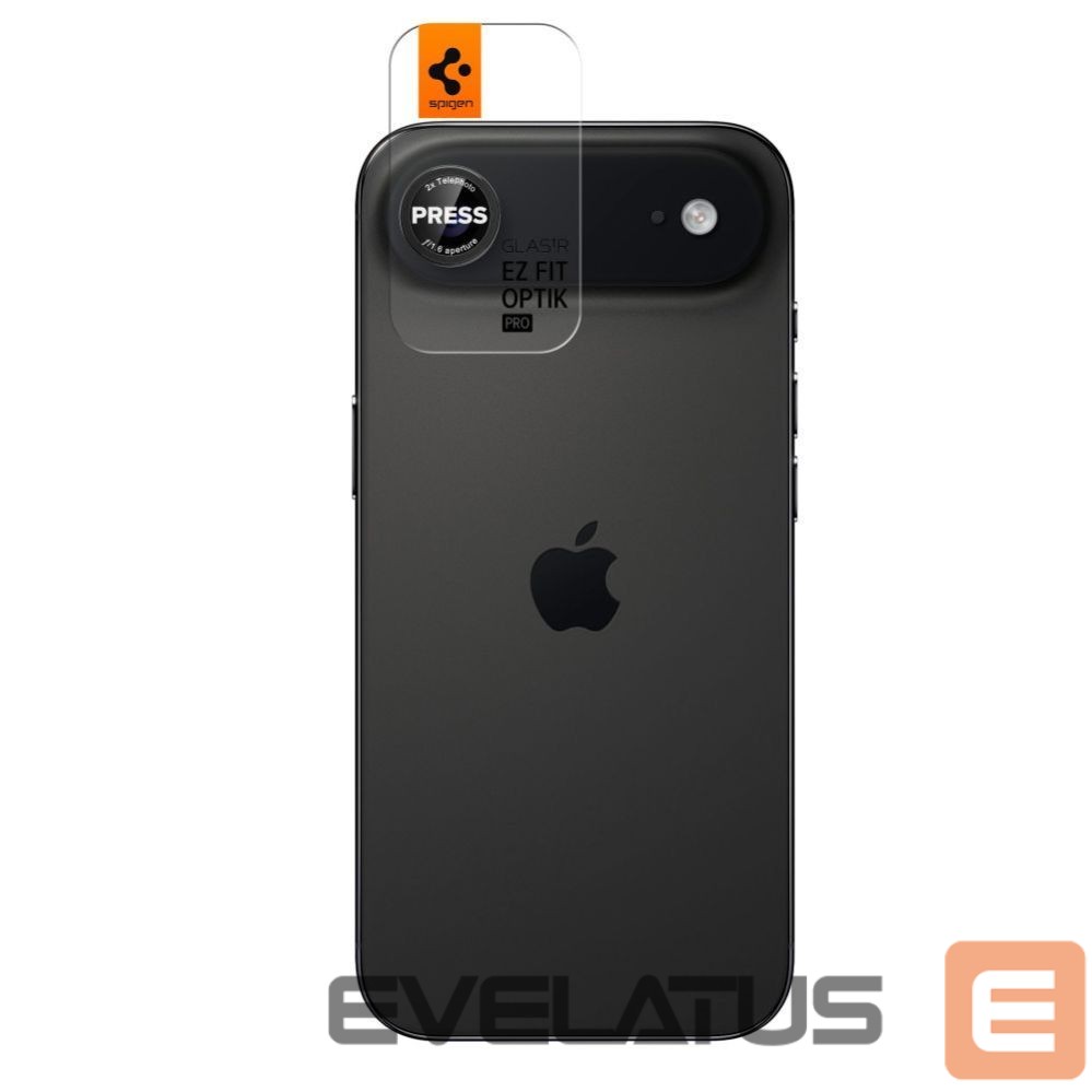 Kitos prekės Spigen Spigen Optik Pro L-Series 2-pack iPhone Air Lens Glass - Black and Red