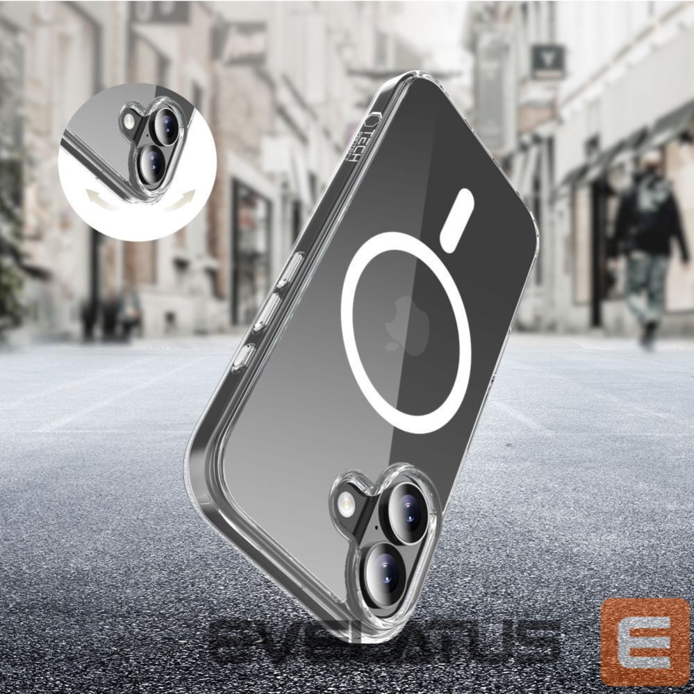 Kitos prekės Tech-Protect Tech-Protect Flexair Hybrid CC MagSafe Case for iPhone 17 - Clear