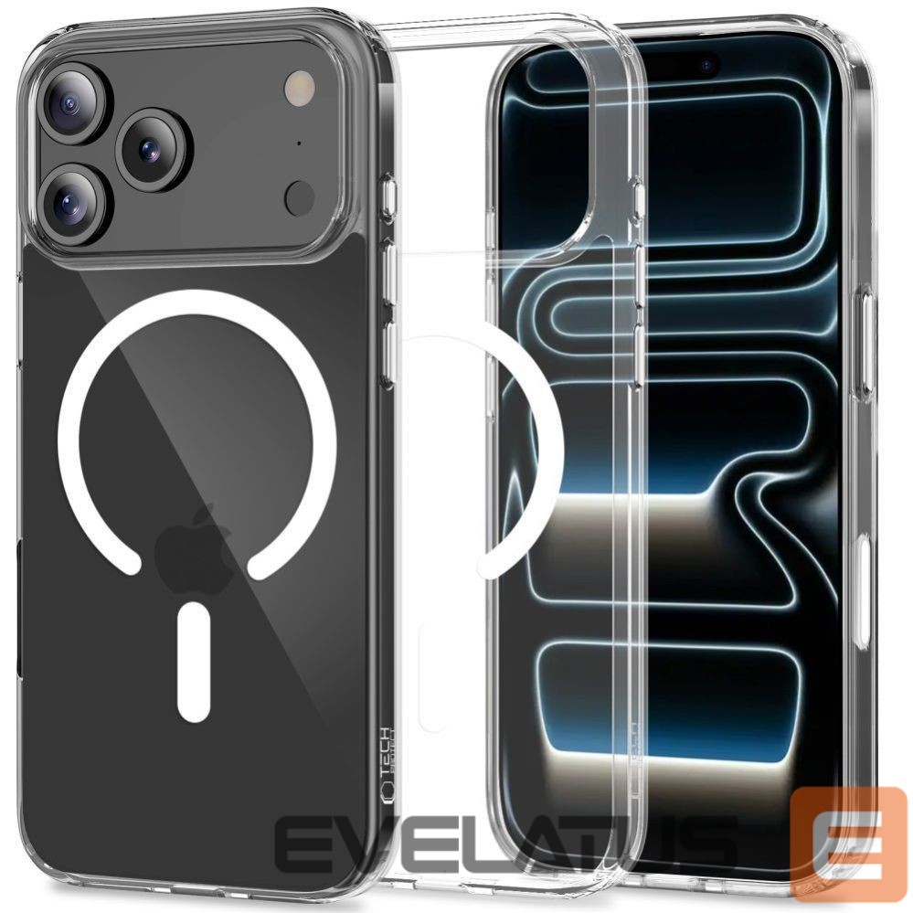 Kitos prekės Tech-Protect Tech-Protect Flexair Hybrid CC MagSafe Case for iPhone 17 Pro - Clear