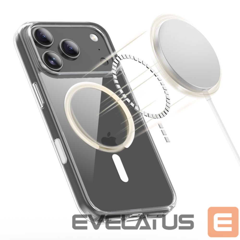 Kitos prekės Tech-Protect Tech-Protect Flexair Hybrid CC MagSafe Case for iPhone 17 Pro - Clear