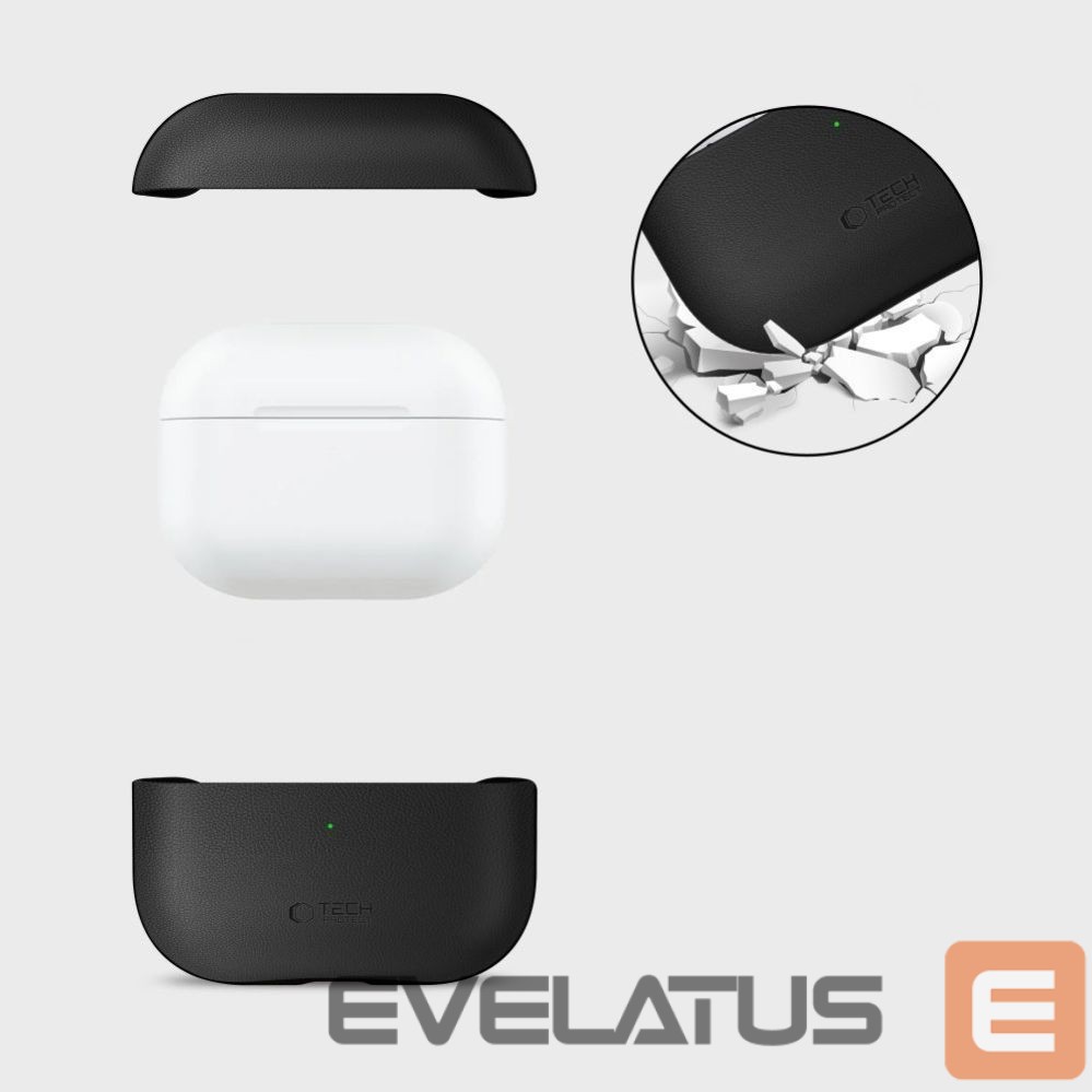 Kitos prekės Tech-Protect Tech-Protect NaturalFit Case for AirPods Pro 3 - Black