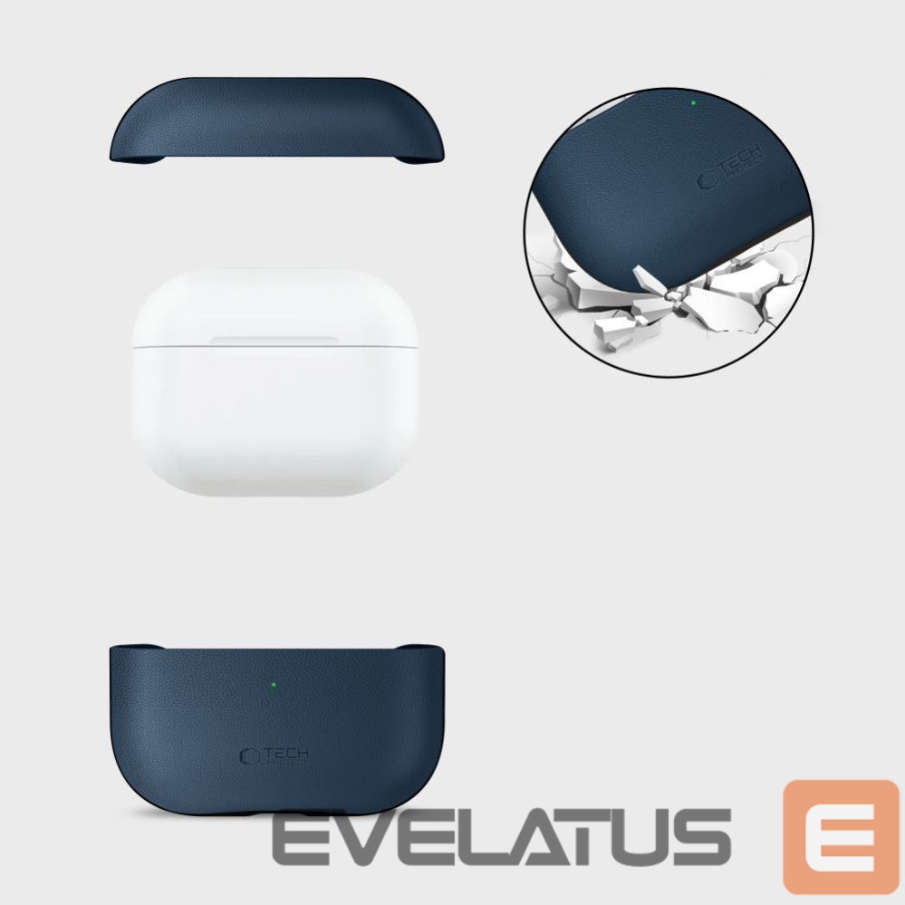 Kitos prekės Tech-Protect Tech-Protect NaturalFit Case for AirPods Pro 3 - Navy Blue