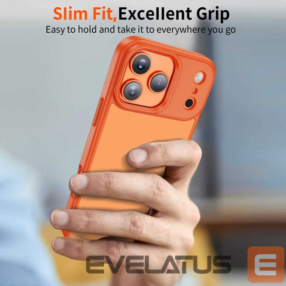 Kitos prekės Tech-Protect Tech-Protect MagMat case for iPhone 17 Pro - orange and matte
