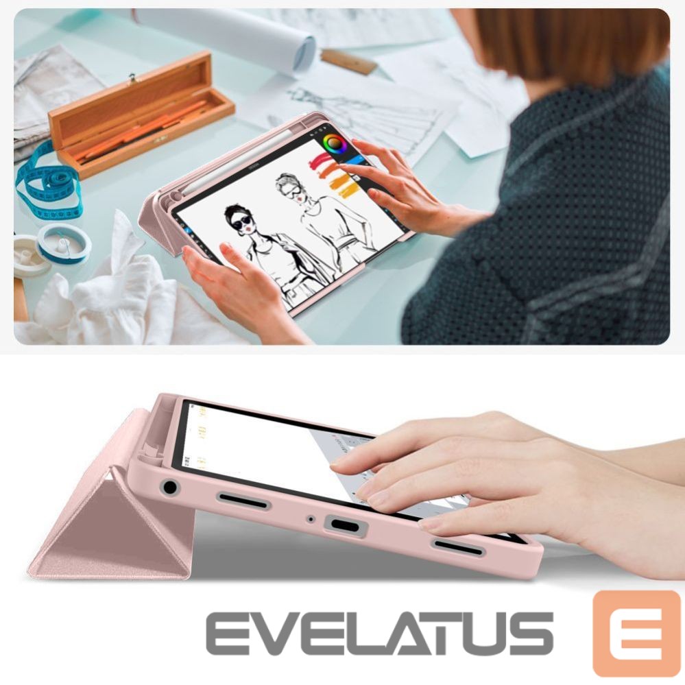 Kitos prekės Tech-Protect TechProtect SmartCase Pen for Samsung Galaxy Tab A9+ / A11+ Plus 11.0 X210 / X215 / X216 / X230 / X235 / X236 - Pink