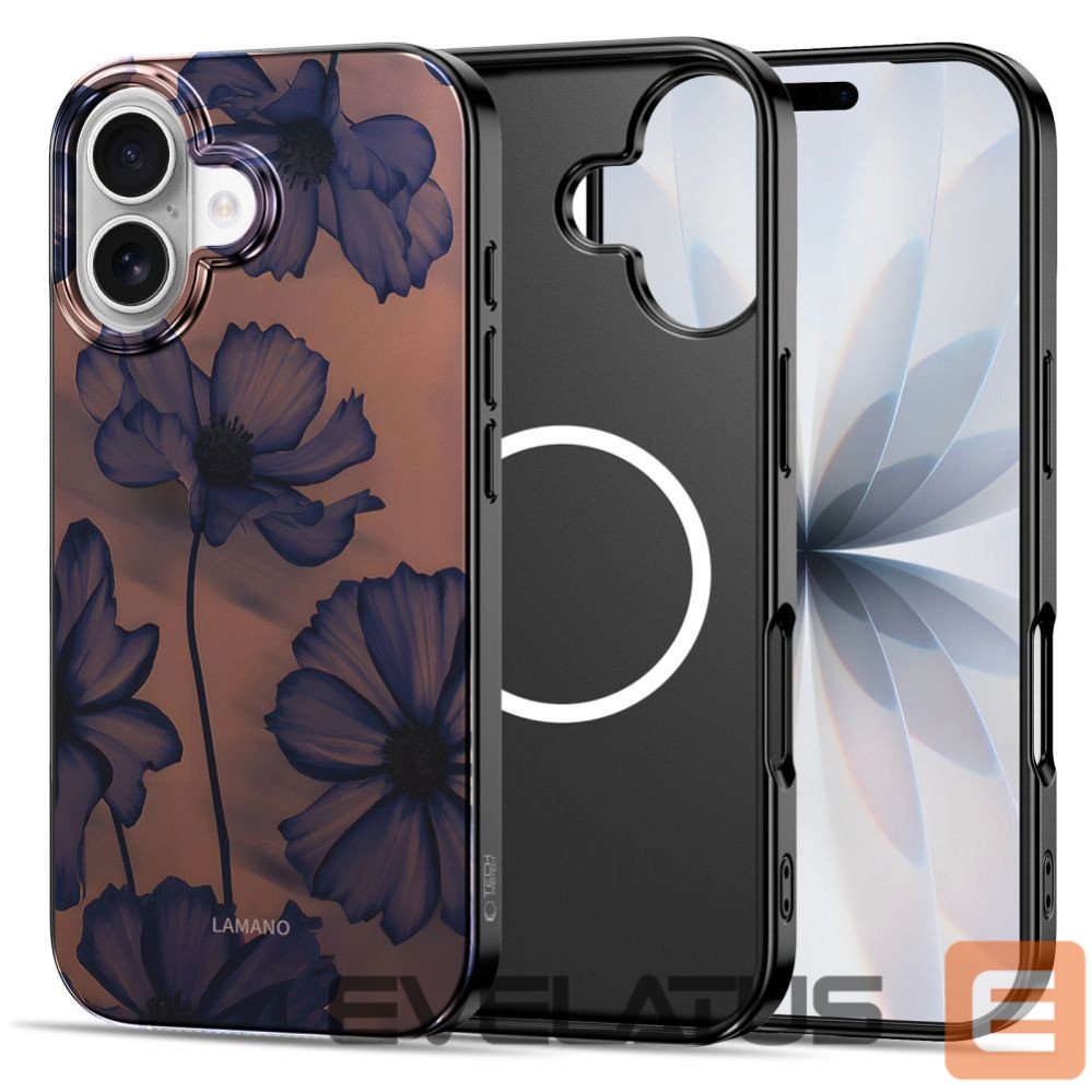 Kitos prekės Tech-Protect Tech-Protect Lamano MagSafe case for iPhone 17 - brown-purple