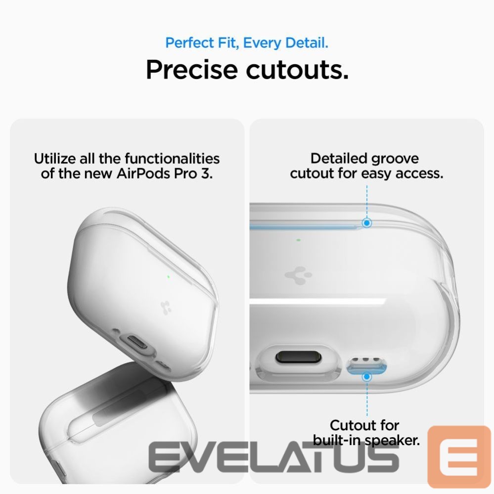 Kitos prekės Spigen Spigen Liquid Crystal Case for AirPods Pro 3 - Transparent