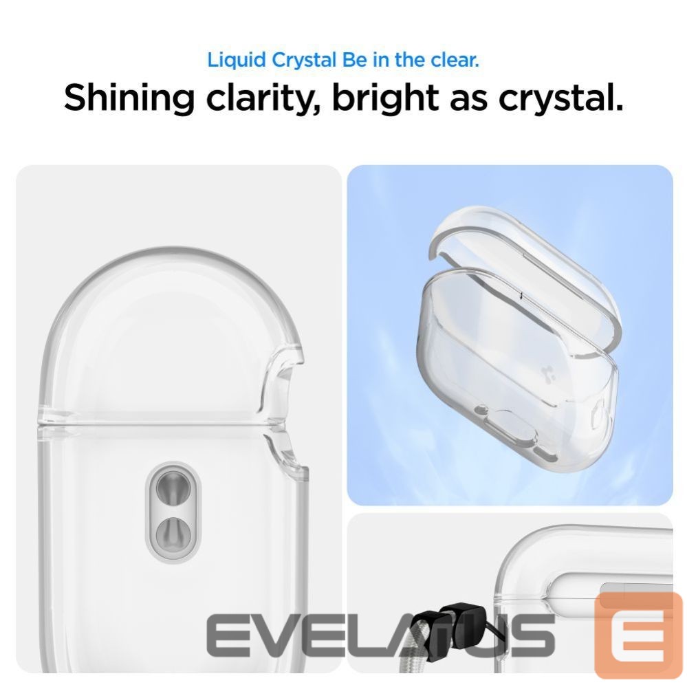 Kitos prekės Spigen Spigen Liquid Crystal Case for AirPods Pro 3 - Transparent