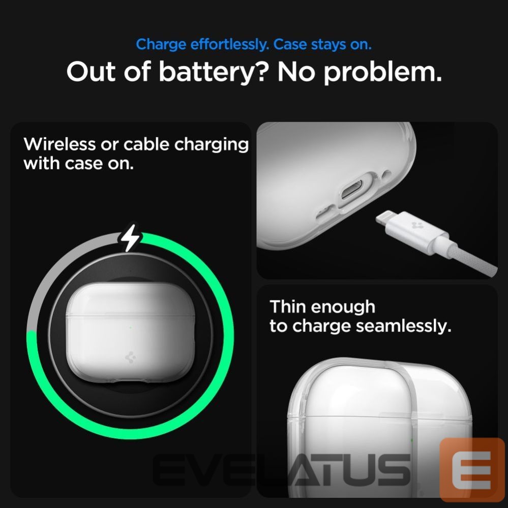 Kitos prekės Spigen Spigen Liquid Crystal Case for AirPods Pro 3 - Transparent