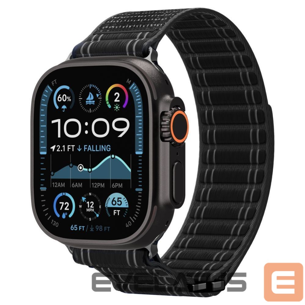 Kitos prekės Spigen Spigen WBF0 Strap for Apple Watch 44 / 45 / 46 / 49 mm - Black
