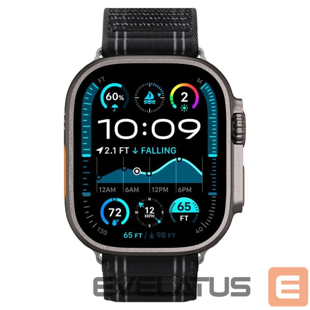 Kitos prekės Spigen Spigen WBF0 Strap for Apple Watch 44 / 45 / 46 / 49 mm - Black