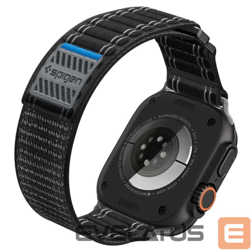 Kitos prekės Spigen Spigen WBF0 Strap for Apple Watch 44 / 45 / 46 / 49 mm - Black
