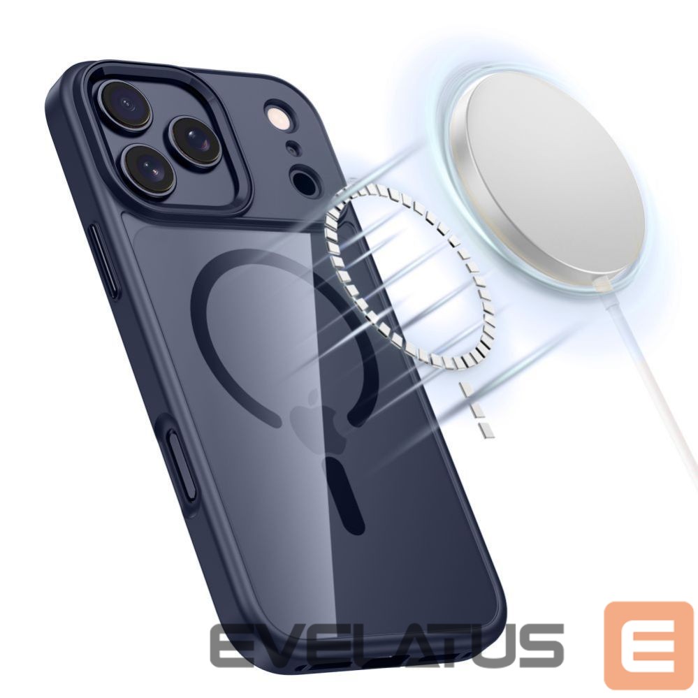 Kitos prekės Tech-Protect Tech-Protect MagMat MagSafe Case for iPhone 17 Pro Max - Transparent - Navy Blue