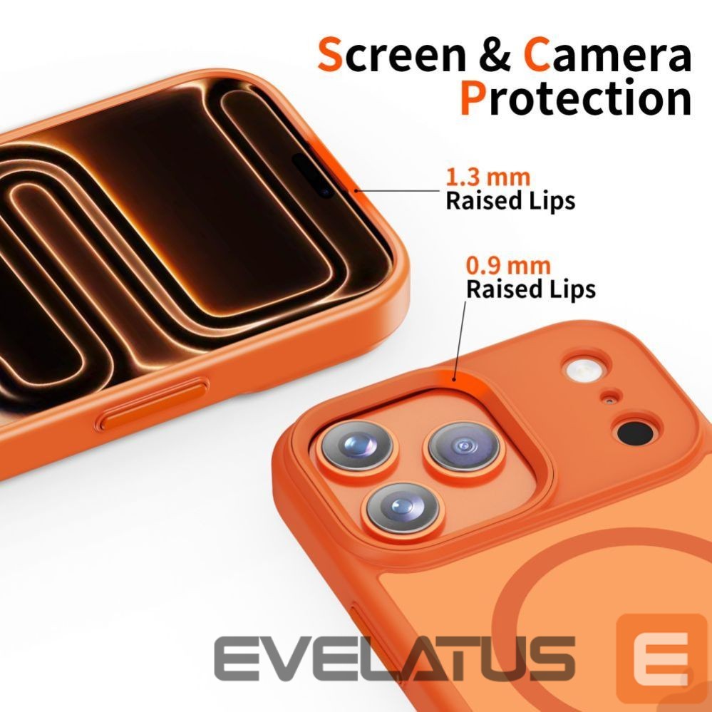 Kitos prekės Tech-Protect Tech-Protect MagMat MagSafe Case for iPhone 17 Pro Max - Orange