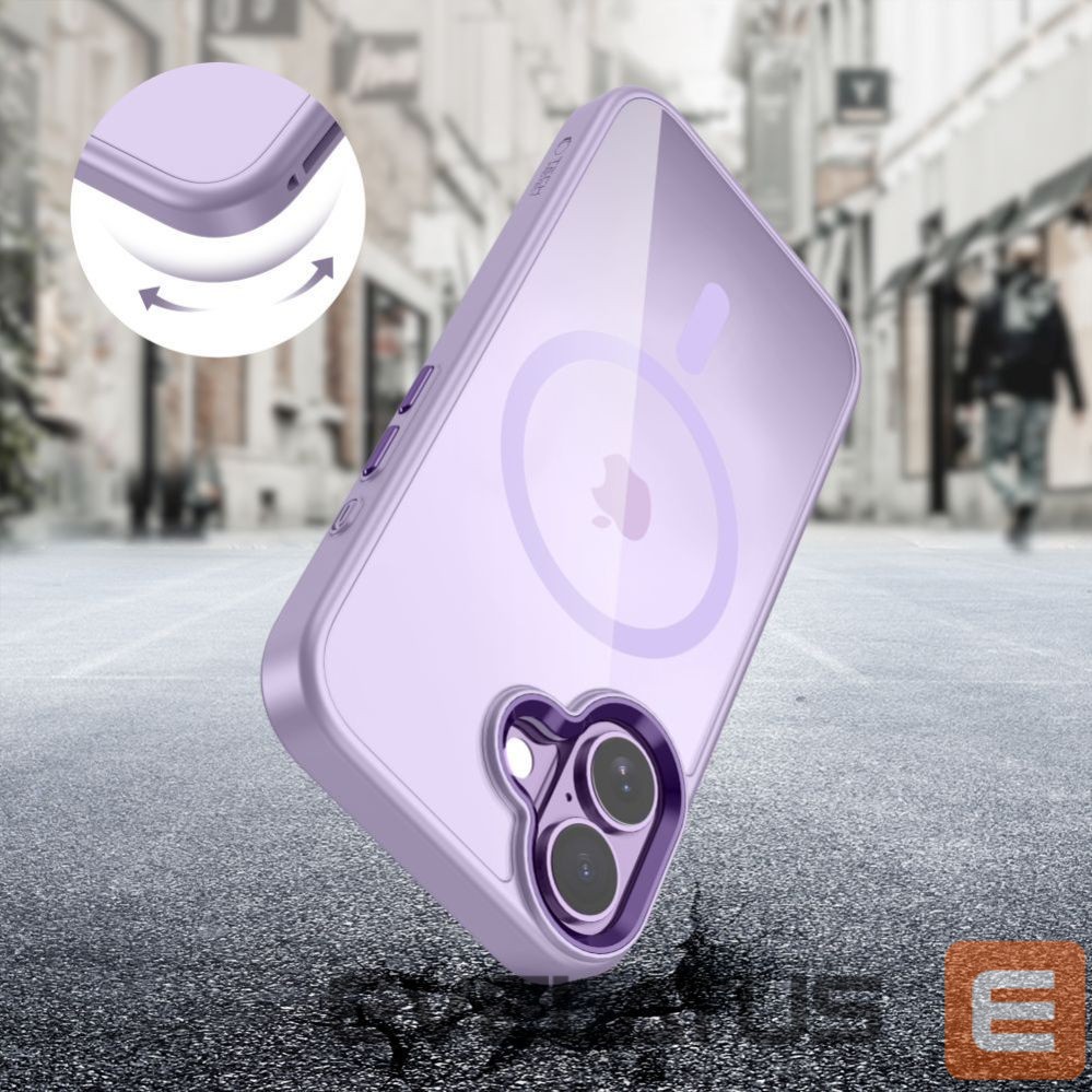 Kitos prekės Tech-Protect Tech-Protect MagMat MagSafe Case for iPhone 17 - Transparent Purple
