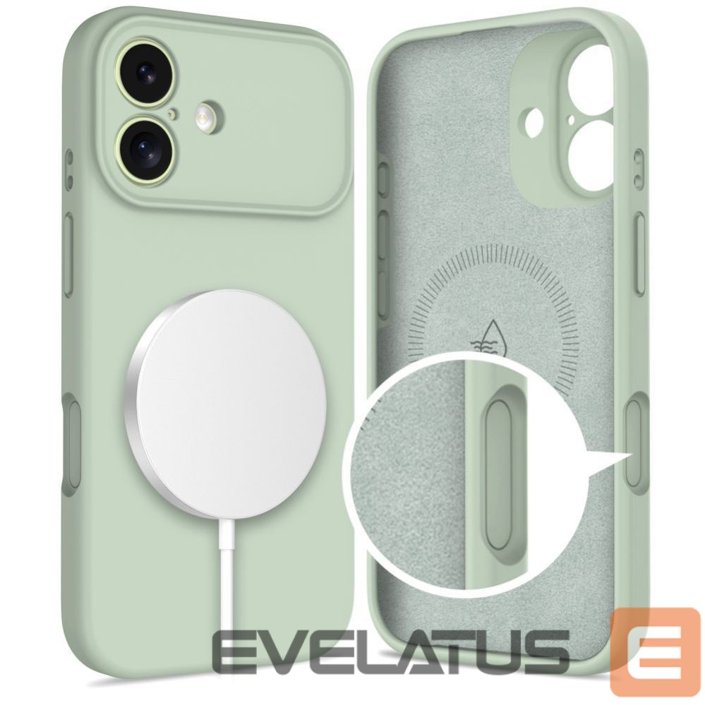 Kitos prekės Tech-Protect Tech-Protect Silicone MagSafe Case for iPhone 17 - Green