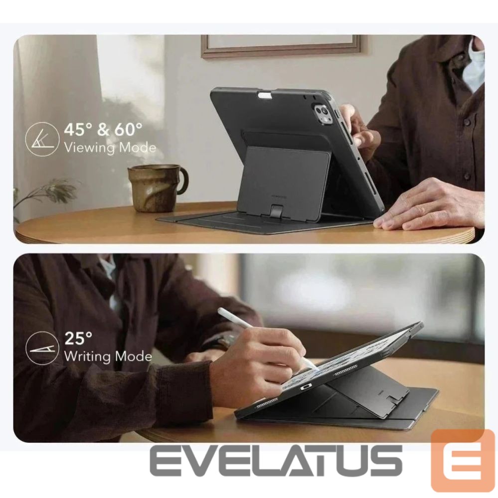 Kitos prekės ESR ESR Flip Hybrid Case for iPad Pro 11” 5 / 6 / 2024-2025 - Black