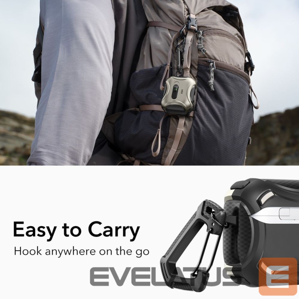 Kitos prekės ESR ESR Cyber FlickLock MagSafe case for AirPods Pro 3 - silver
