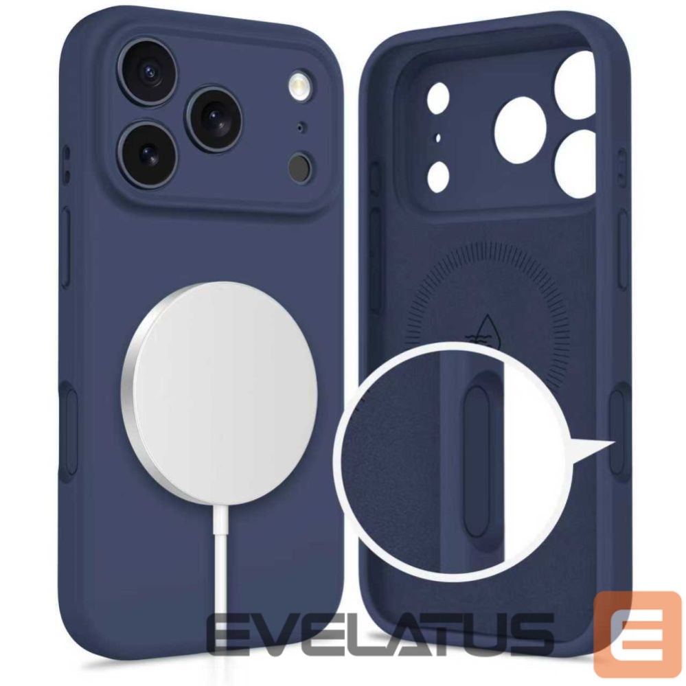 Kitos prekės Tech-Protect Tech-Protect Silicone MagSafe Case for iPhone 17 Pro - Navy Blue