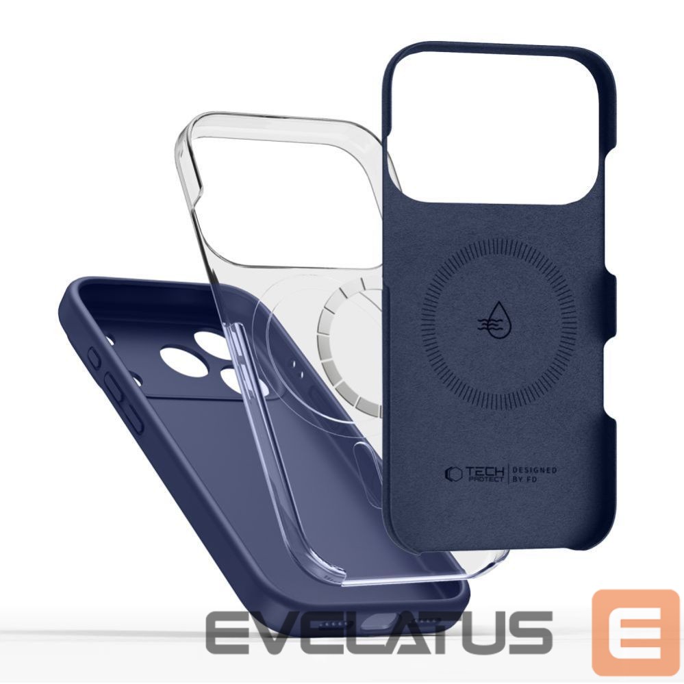 Kitos prekės Tech-Protect Tech-Protect Silicone MagSafe Case for iPhone 17 Pro - Navy Blue