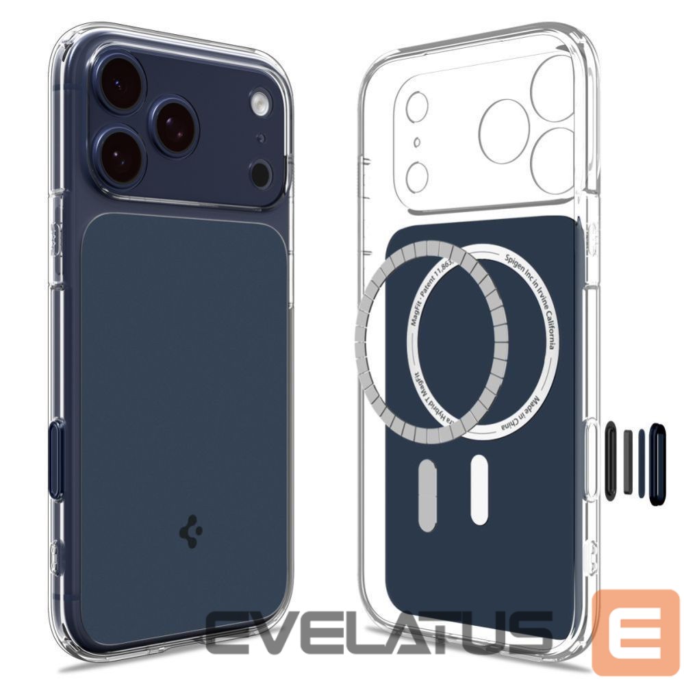 Kitos prekės Spigen Spigen Thin Fit MagSafe Case for iPhone 17 Pro - Clear Navy Blue