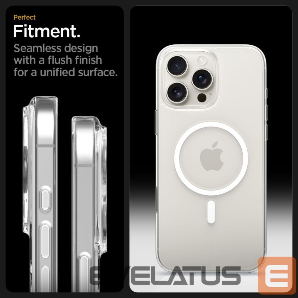 Kitos prekės Spigen Spigen Thin Fit MagSafe Case for iPhone 16 Pro - Clear and White