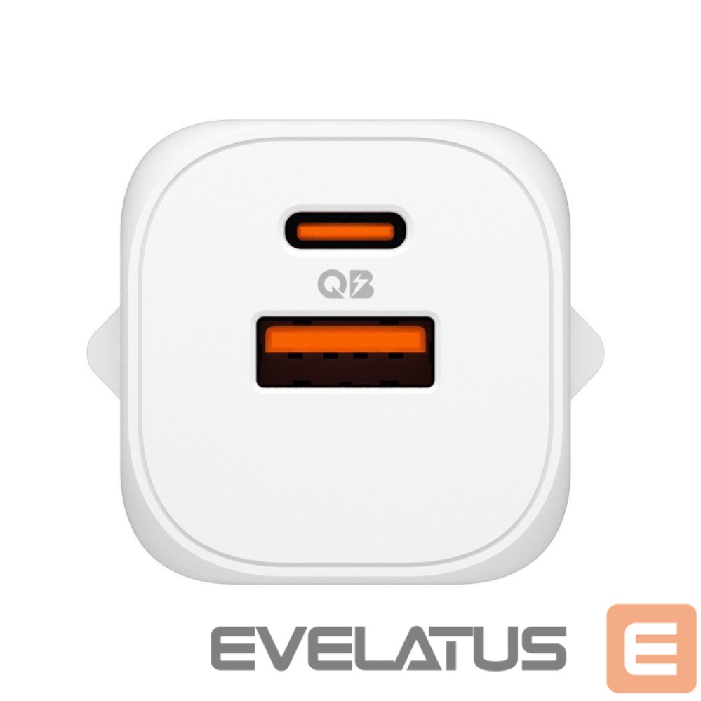 Kitos prekės Spigen Spigen Essential EE352EU USB-C / USB-A 35W Wall Charger - White