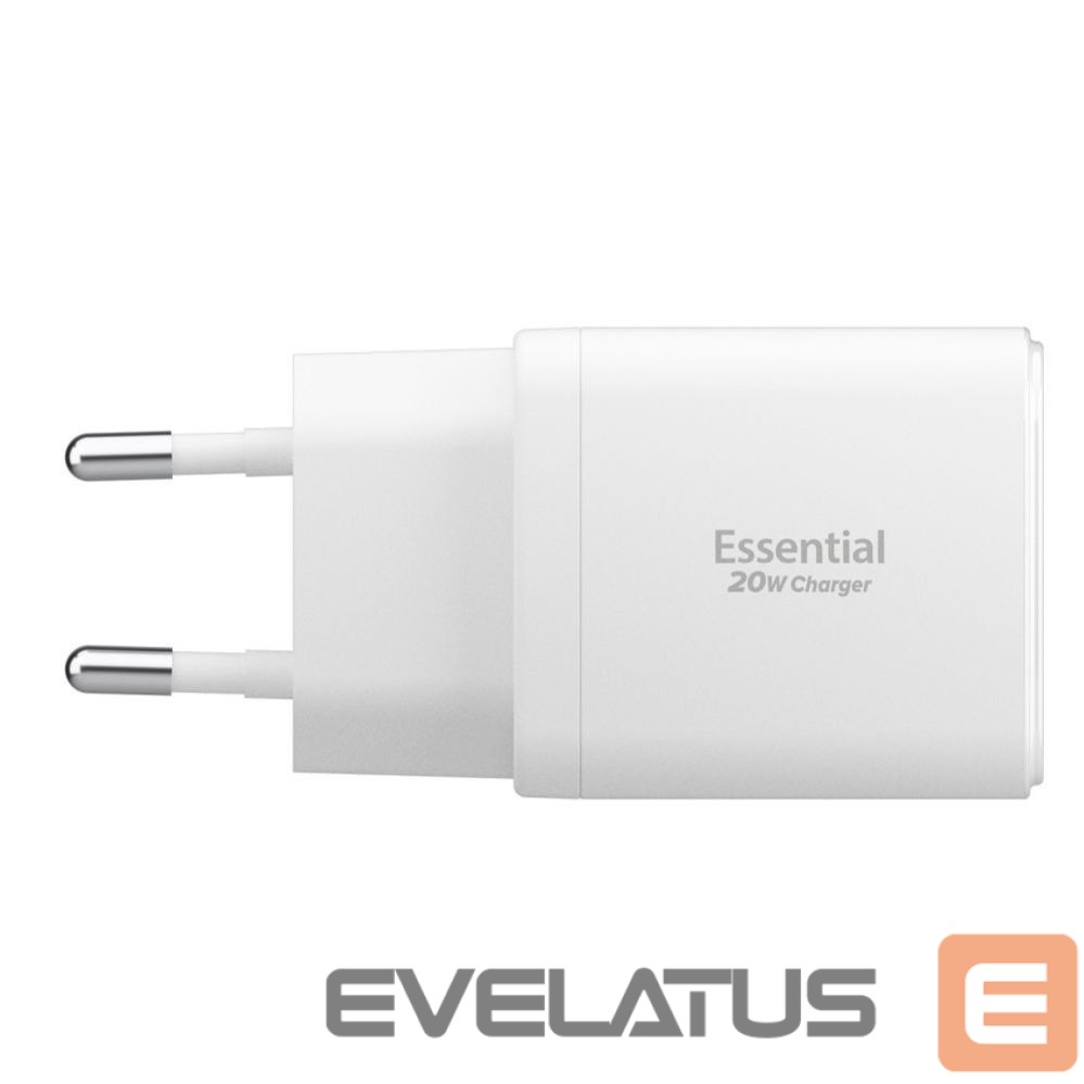 Kitos prekės Spigen Spigen Essential EE202EU 20W Wall Charger - White